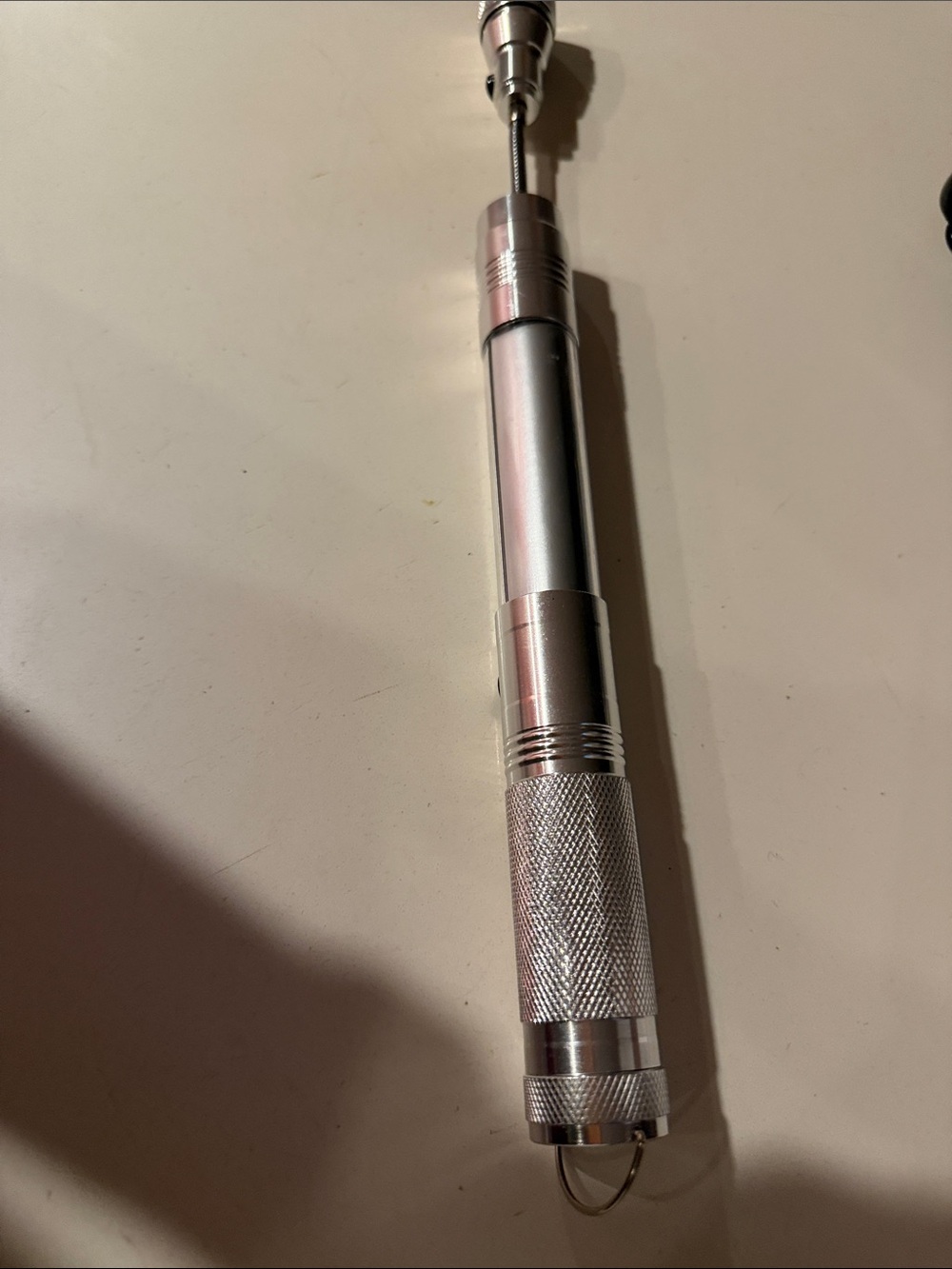 Silver Telescoping flashlight